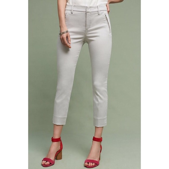 ANTHROPOLOGIE Level 99 Liza Sateen Skinny Trousers - Picture 2 of 8